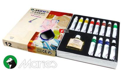 【馬利12色水調(diào)油畫顏料套裝 馬利油畫顏料 5012A】價(jià)格_廠家_圖片 -